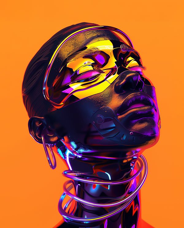 Black Peace: A Futuristic Digital Art